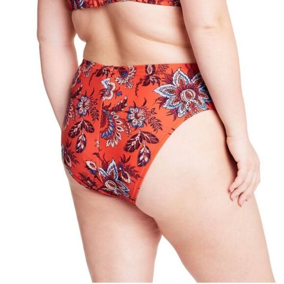 RHODE x Target Large Leaf Floral Print Hipster Coverage Bikini Bottom Sz XXL NWT - Picture 6 of 14